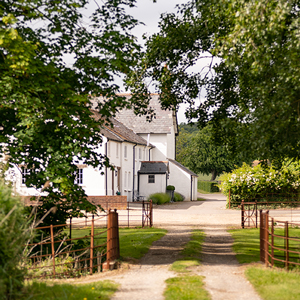 View of Rose Cottage from the meadows