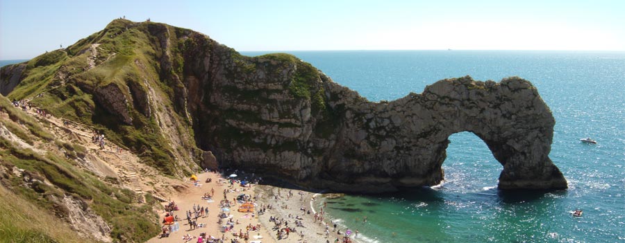 durdle door in Dorset